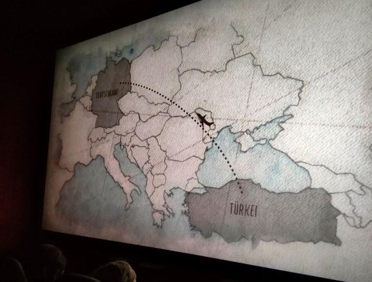 During the premiere of "Border Crossings" on June 26, 2022 at the Roxy-Lichtspiele cinema in Helmstedt. The motion comic is illustrated and animated by Azam Aghalouy and Hassan Tavakoli.